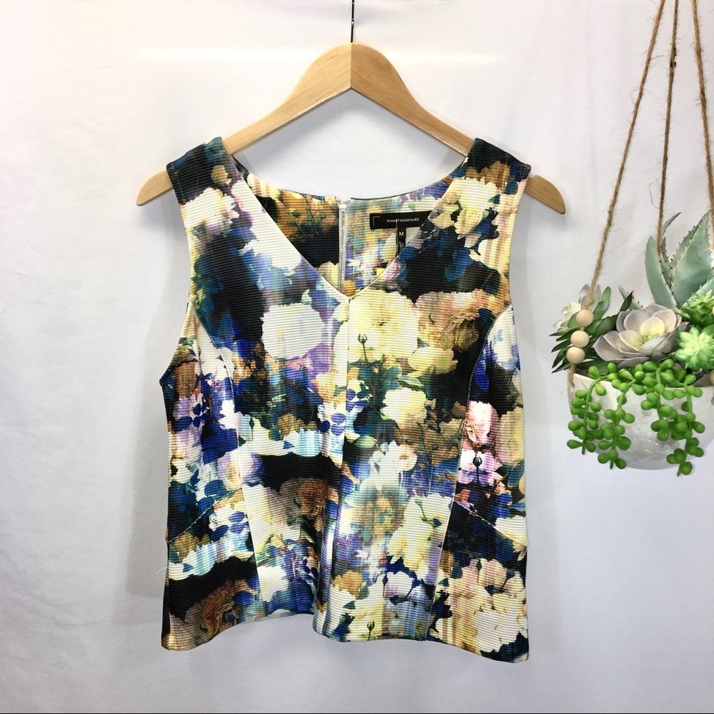 BOGO♥️ROBERT RODRIGUEZ Watercolor Top - Picture 2 of 11